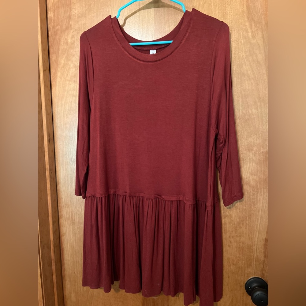 Long sleeve Peplum Tunic